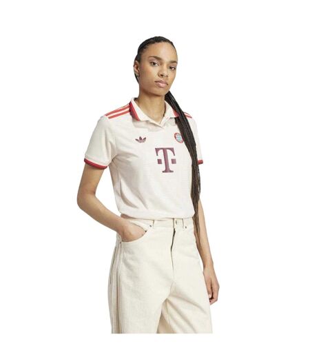 Maillot De Foot Motif/style Fc Barcelone Femme Beige Clair Adidas