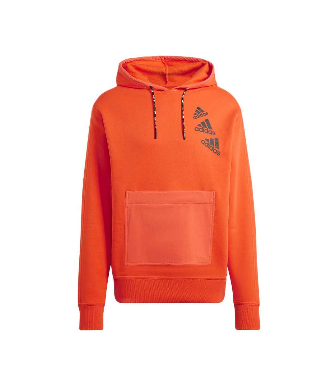 Sweat à capuche Orange Mixte Adidas Q4 BL HD - S-1