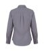 Womens/ladies Poplin Long-sleeved Blouse Steel Premier-2