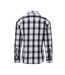 Womens/ladies ginmill check long sleeve shirt black/white Premier