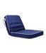 Chaise Motif/style Plage Lagoa Taille Unique Bleu Marine Vinga-2