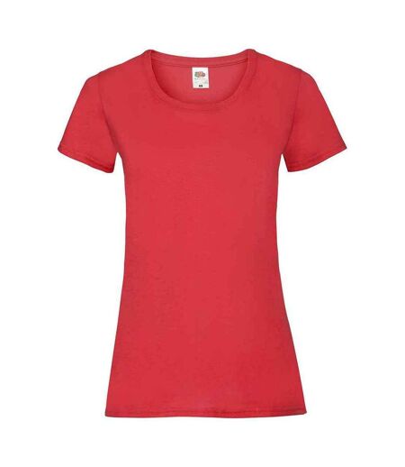 T-shirt valueweight femme rouge Fruit of the Loom