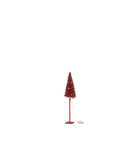 Statuette Déco à LED  Sapin 58cm Rouge