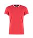 T-shirt ringer homme rouge / blanc Kustom Kit-1