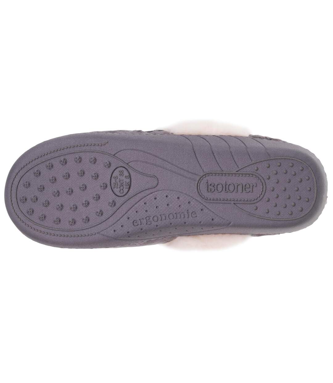 Isotoner Chaussons Mules femme ultra confortables et légères (technologie everywear™ ), faciles à enfiler-4