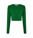T-shirt Court Manches Longues Feline Femme Vert JJXX-2