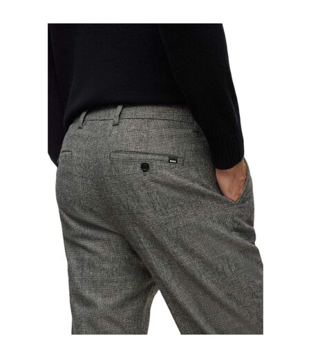Mens Perin Pleated Trousers Black Boss