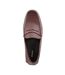 Mens Brantley Leather Penny Loafers Brown Dune London-4