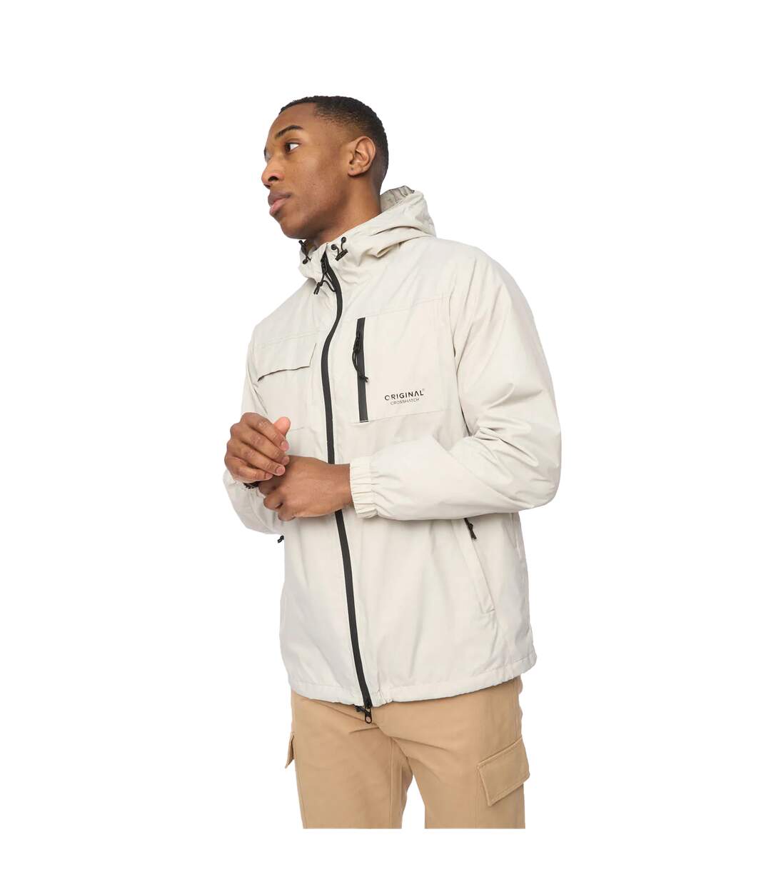 Veste Utilate Homme Beige Gris Crosshatch-2