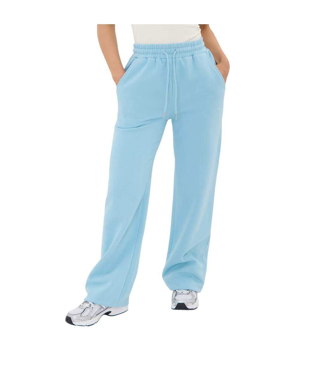 Womens/ladies Drawstring Joggers Blue I Saw It First-2