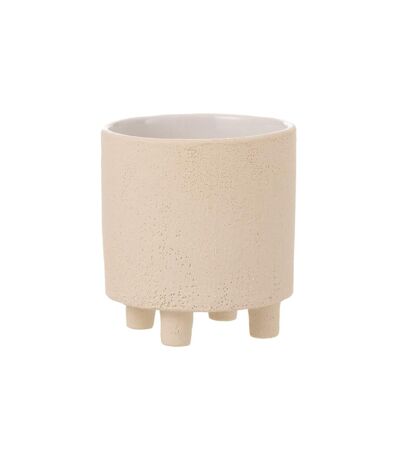 Cache-Pot Déco en Céramique Sable 16cm Beige