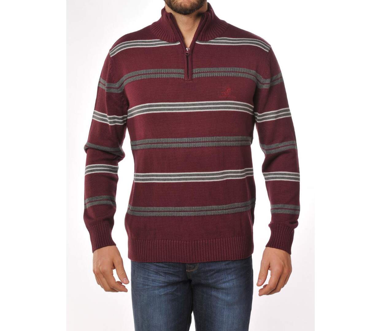 Pull camionneur col montant zippé PONGO3T-1