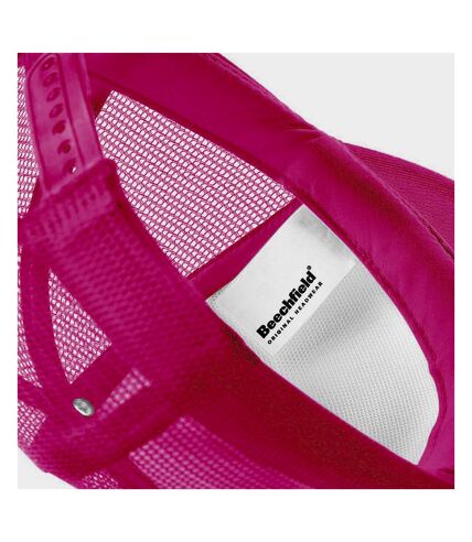 Casquette unisexe rose fluo Beechfield