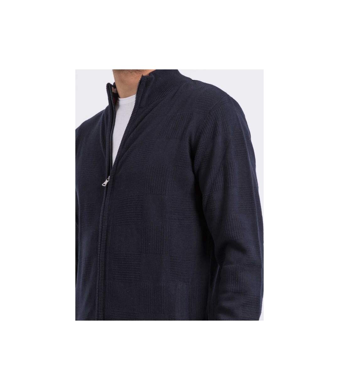 Gilet zippé col montant coton AXELOU-3