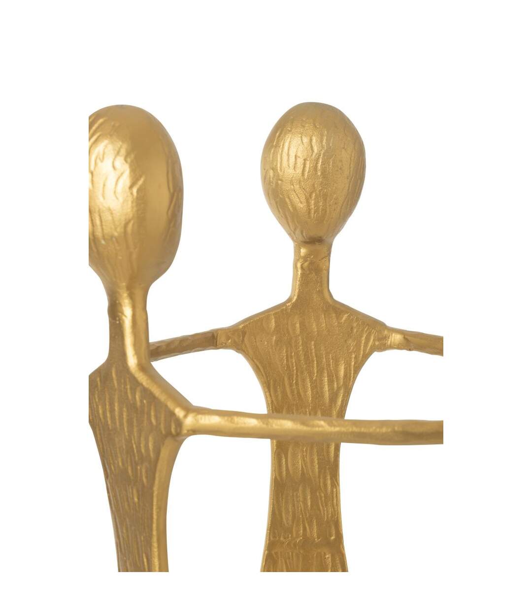 Statue Figurine en Métal 3 Men 150cm Doré-3