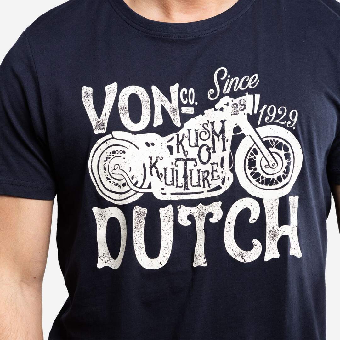 T-shirt col rond en coton homme Logo Vondutch-2