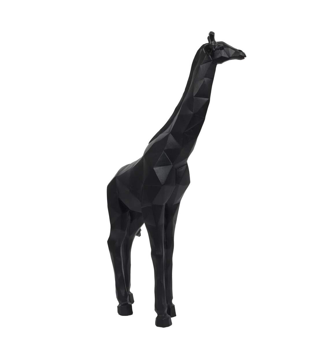 Statuette Déco Girafe Origami 40cm Noir-3