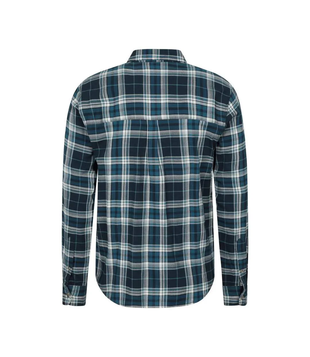 Chemise Manches Longues Motif/style À Carreaux Maine Homme Bleu De Gris À Carreaux Mountain Warehouse-2