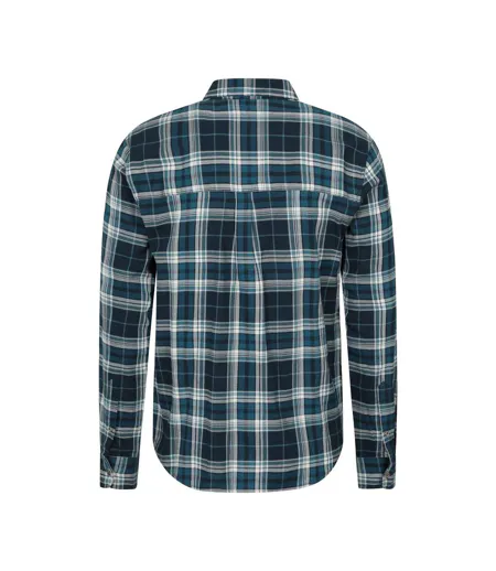 Chemise Manches Longues Motif/style À Carreaux Maine Homme Bleu De Gris À Carreaux Mountain Warehouse