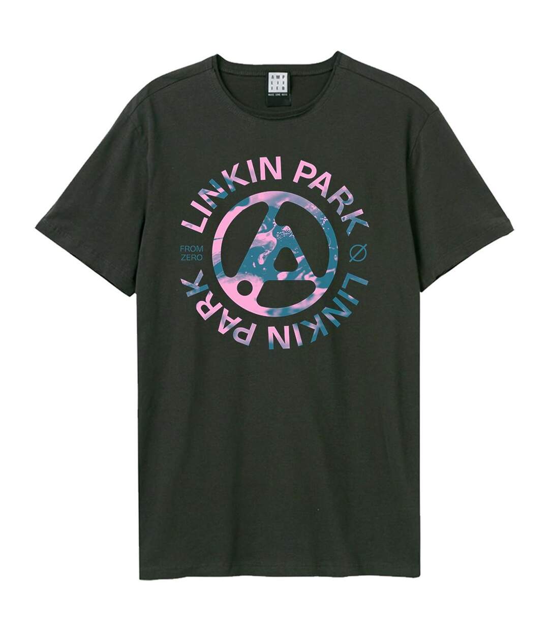 T-shirt Motif/style Linkin Park From Zero Camo Spill Adulte Charbon Amplified-1