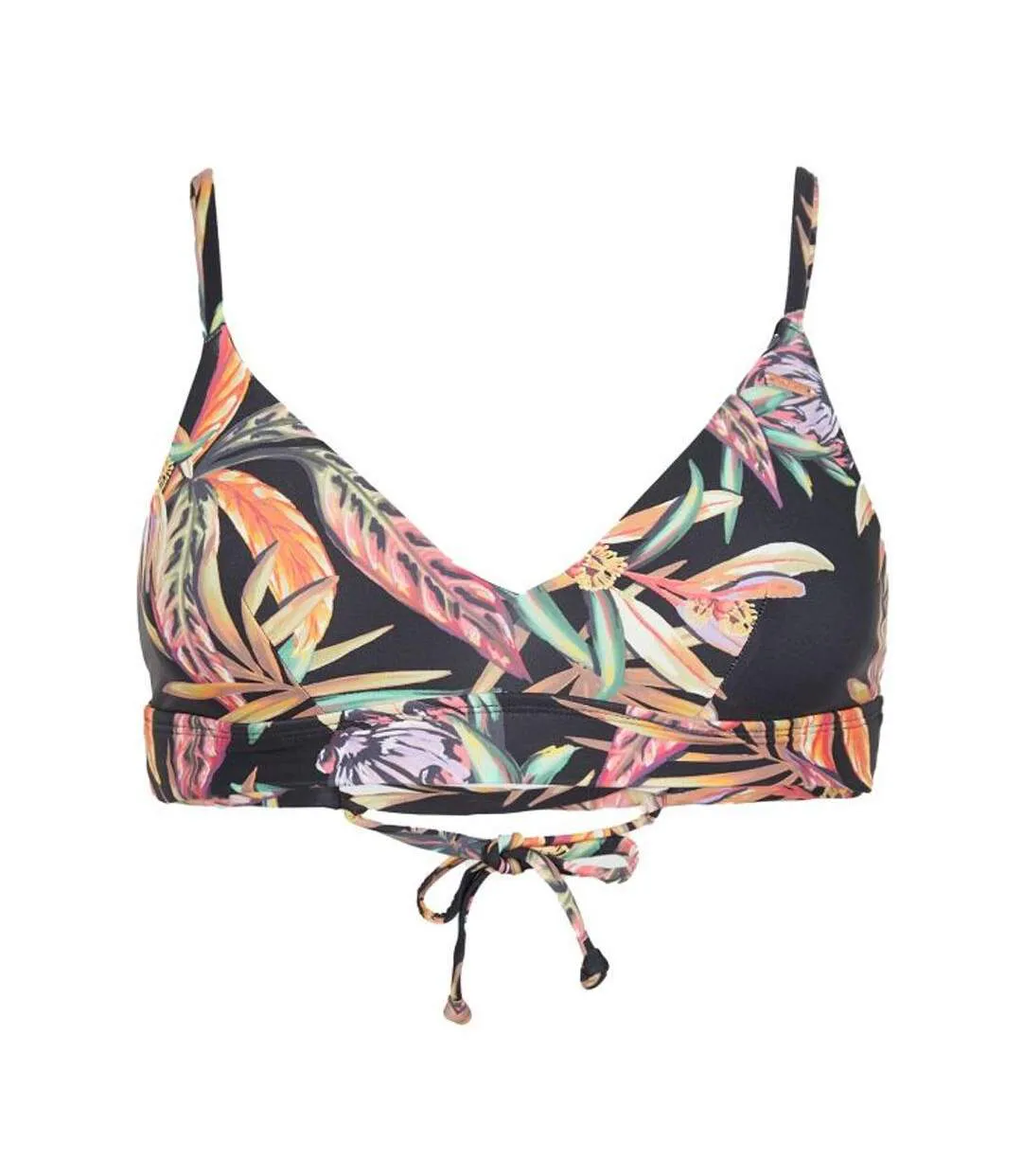 Haut de maillot de bain noir/rose femme o'neill wave-2