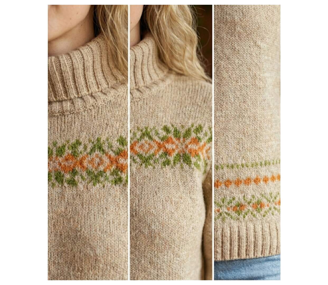 Pull col roulé UF368C-3