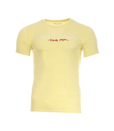 T-shirt Jaune Homme Teddy Smith Ticlass Basic