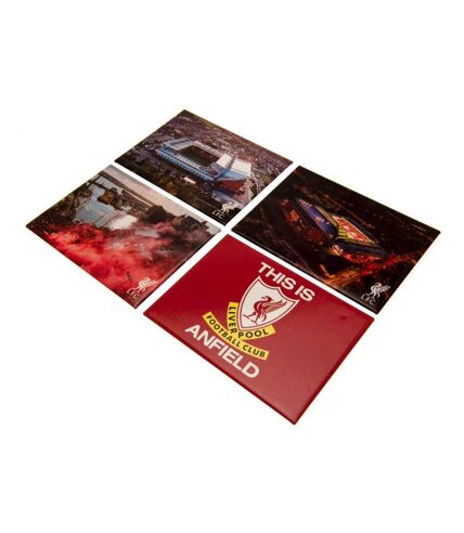 Liverpool FC Fridge Magnet Set (Pack of 4) (Red/White) (One Size) - UTTA8190