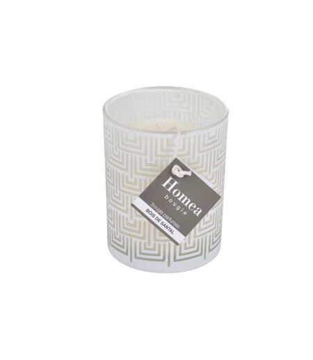 Bougie Parfumée Graphic Ethnic 8cm Blanc