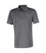 Mens Heathered Performance Polo Shirt Black Puma-1