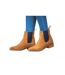 Moretta Womens/Ladies Rosalie Leather Heeled Chelsea Boots (Tan)