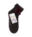 1 Pair Ladies Wool Mix Slipper Socks with Pom Pom - Warm Soft Cosy Comfort-2
