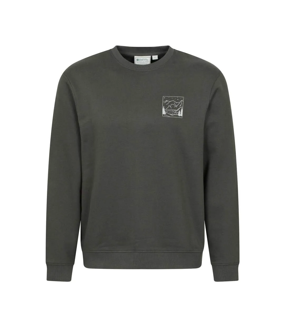 Mens Scene Sweatshirt Khaki Green Mountain Warehouse-1