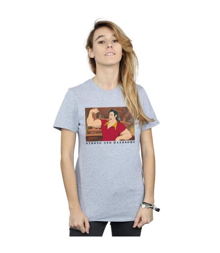 Disney - T-shirt BEAUTY AND THE BEAST HANDSOME BRUTE - Femme (Gris chiné) - UTBI17134
