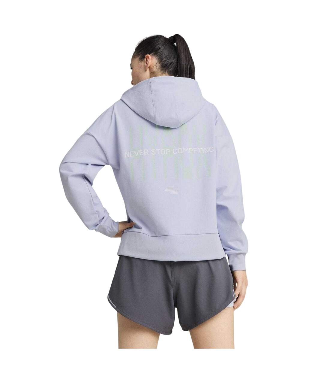 Womens/ladies Hyrox Graphic Print Hoodie Stormy Weather Puma-4