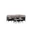 Salon d'Angle de Jardin Knock 145cm Noir & Gris-1