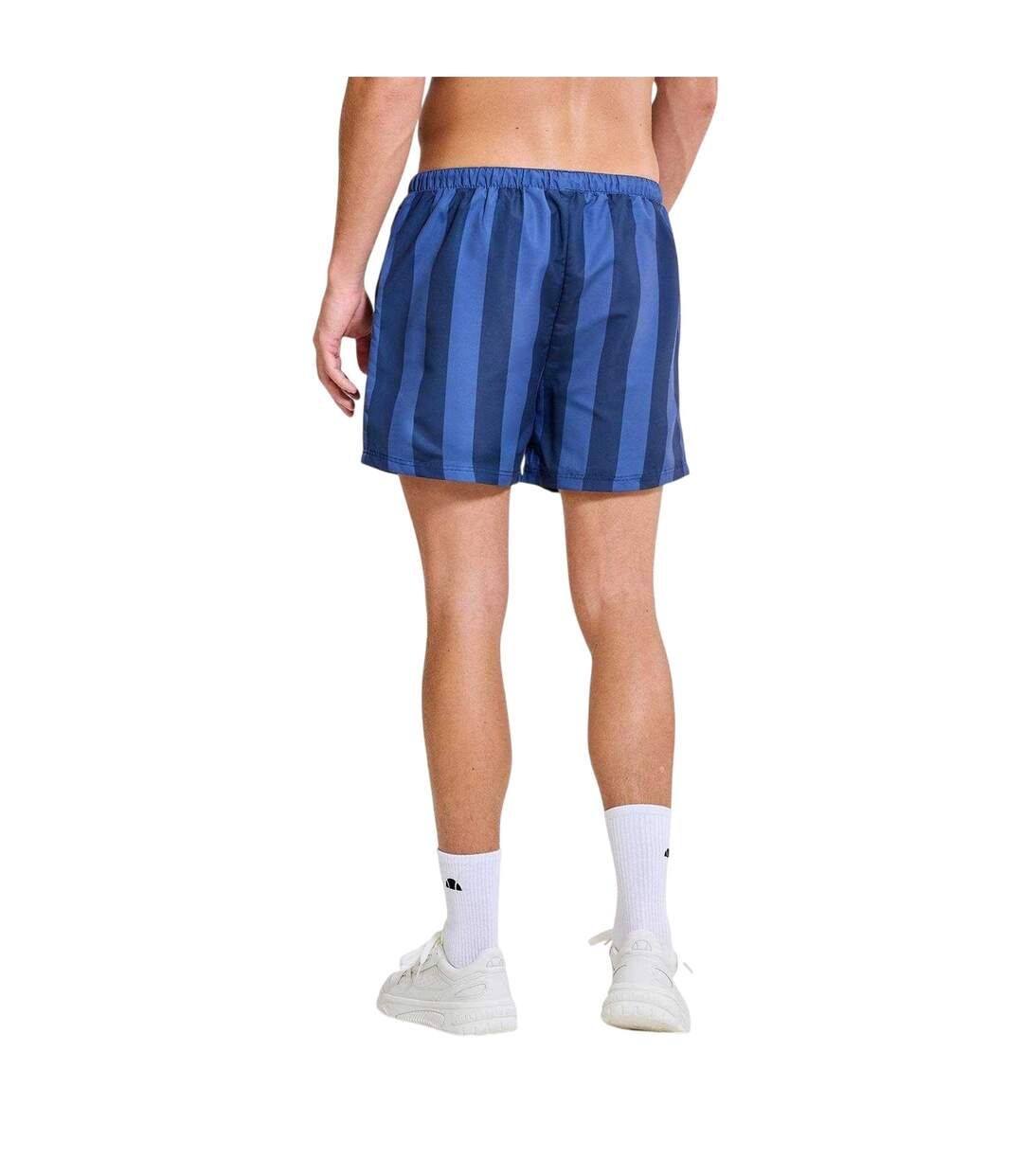 Mens Staziona Vertical Stripe Swim Shorts Navy Ellesse-3