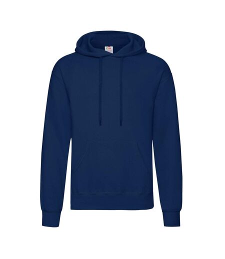 Fruit Of The Loom Mens Hooded Sweatshirt/Hoodie (Navy Blue)