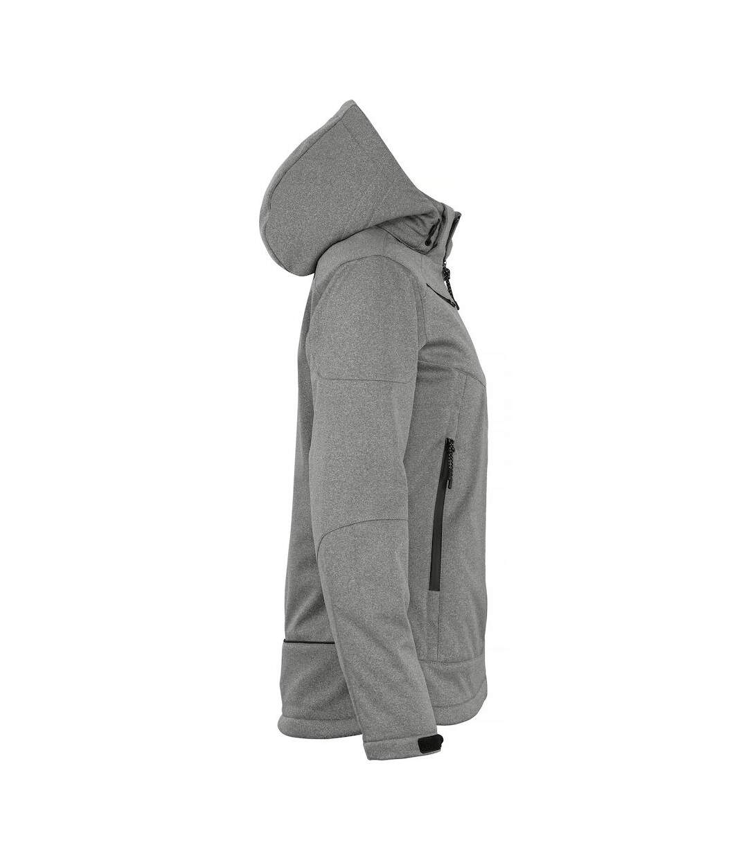 Womens/ladies Grayland Padded Jacket Anthracite Melange Clique-4