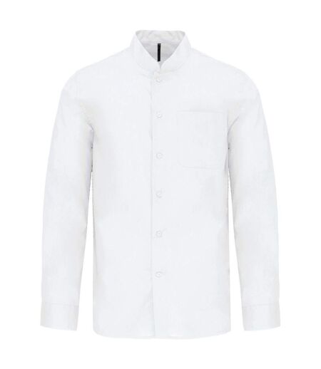 Chemise col mao manches longues - Homme - K515 - blanc