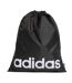Essentials Logo Gym Drawstring Bag One Size Black White Adidas-1