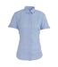 Brook Taverner Womens/Ladies Soave Short Sleeve Poplin Shirt (Sky Blue) - UTPC2640