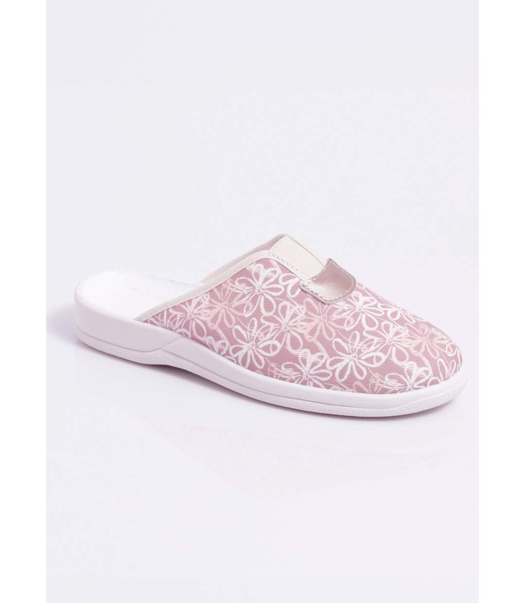 Chaussons mules grande largeur élastiqués-1