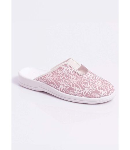 Chaussons mules grande largeur élastiqués