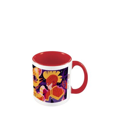 Captain Marvel - Mug (Rouge / Blanc) (12 cm x 8,7 cm x 10,5 cm) - UTPM7606
