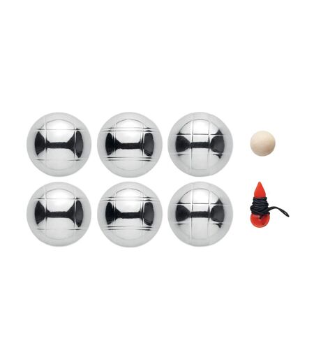 Pack of 6  Otho boules set  one size silver MidOcean