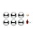 Pack of 6  Otho boules set  one size silver MidOcean-3