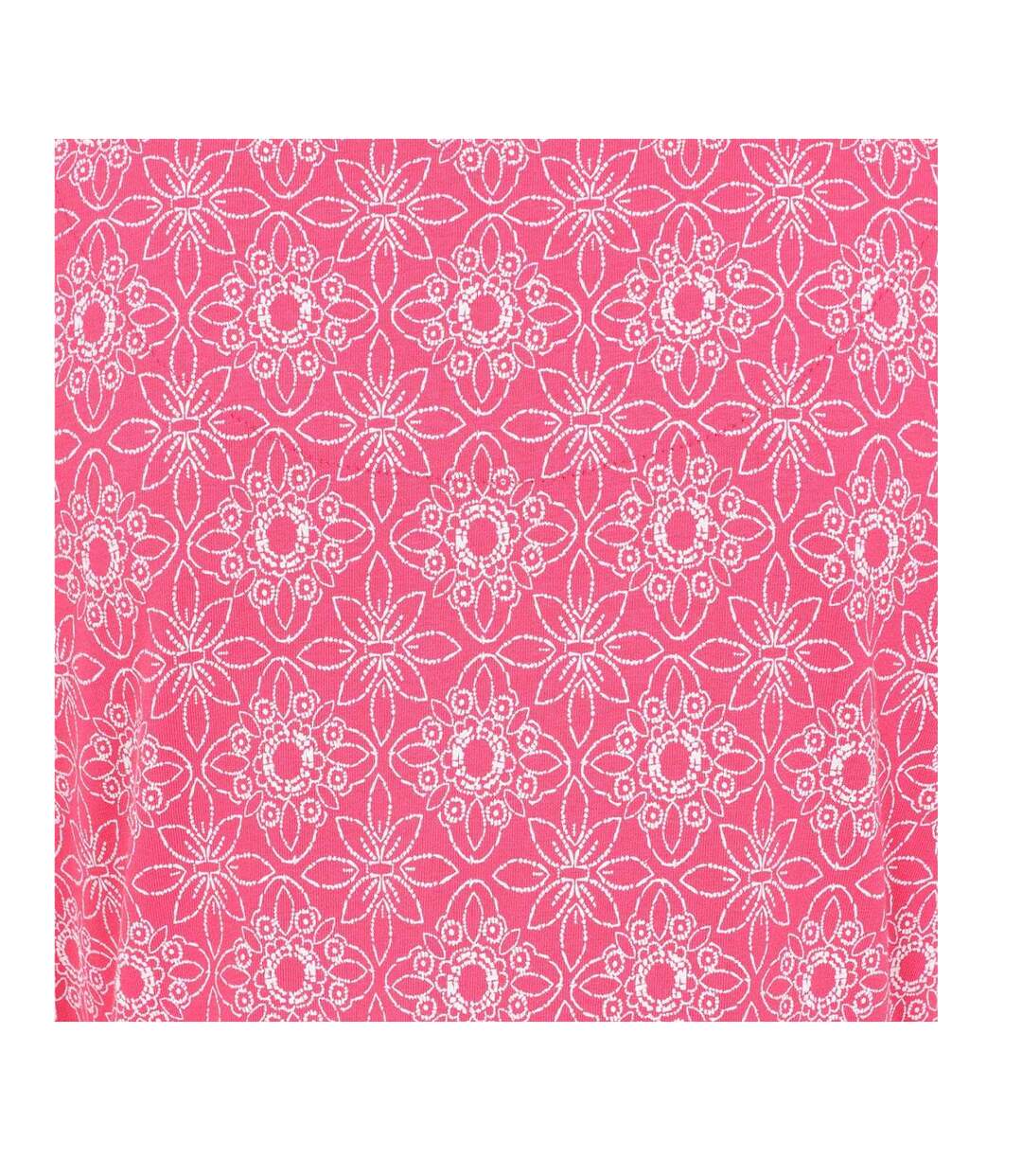 Robe Motif/style Bleuet Femme Rose Blanc Lazy Jacks-3