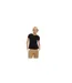 T-shirt Femme Noir Boss-1