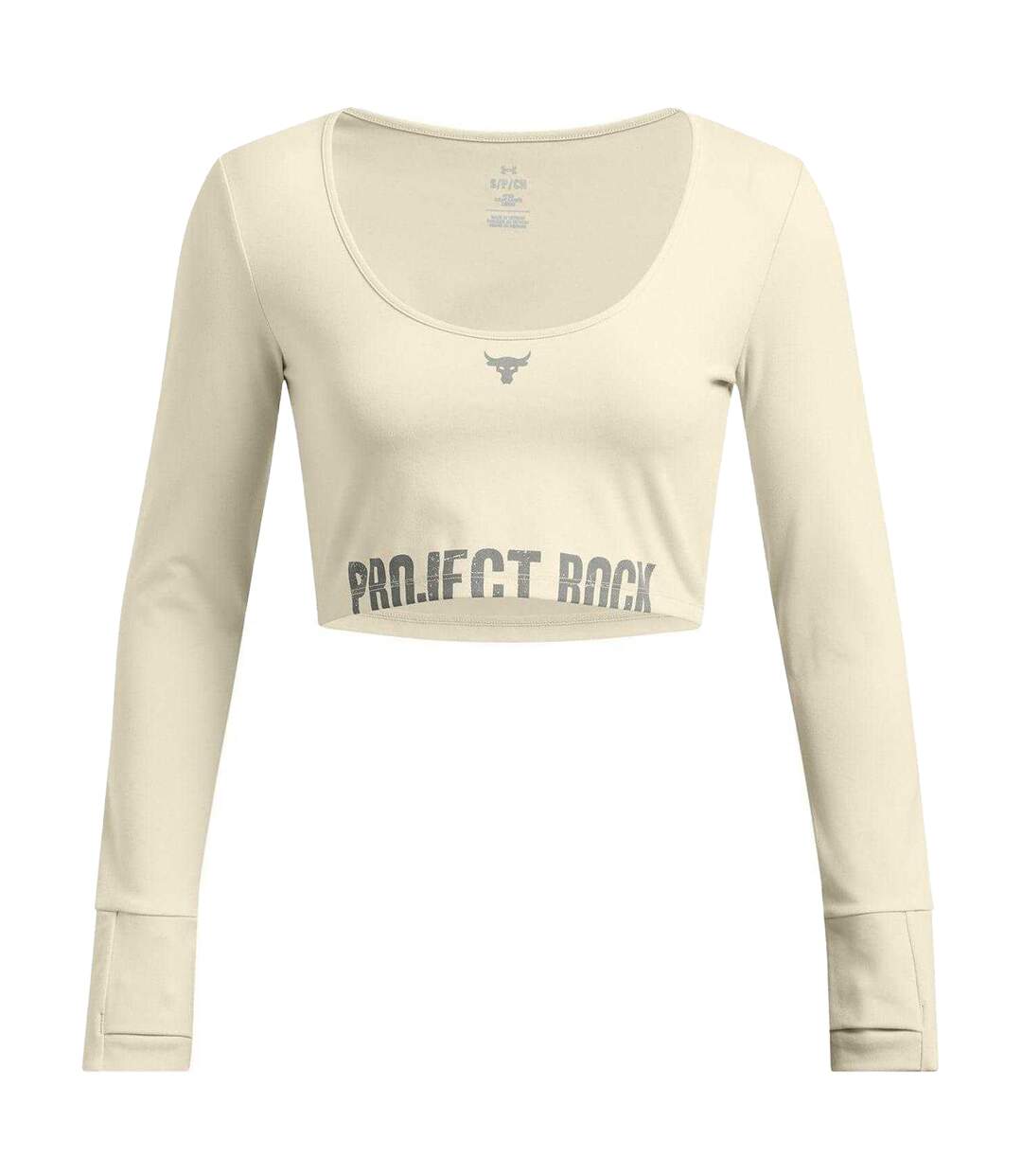 Womens/ladies Project Rock Long-sleeved T-shirt Brown Under Armour-2